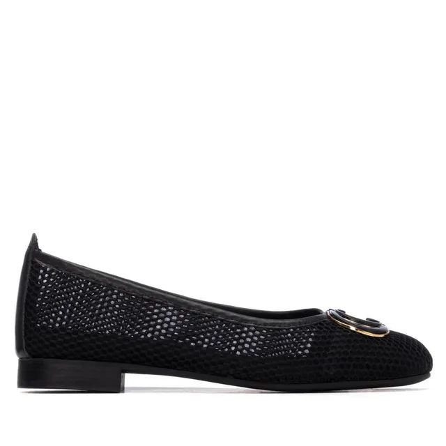 Carmela 16326303 ballerines textile noir ajouré