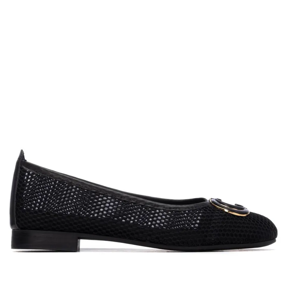 Carmela 16326303 ballerines textile noir ajouré