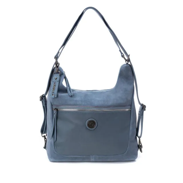 Carmela 18603302 sac épaule femme bleu cuir nylon