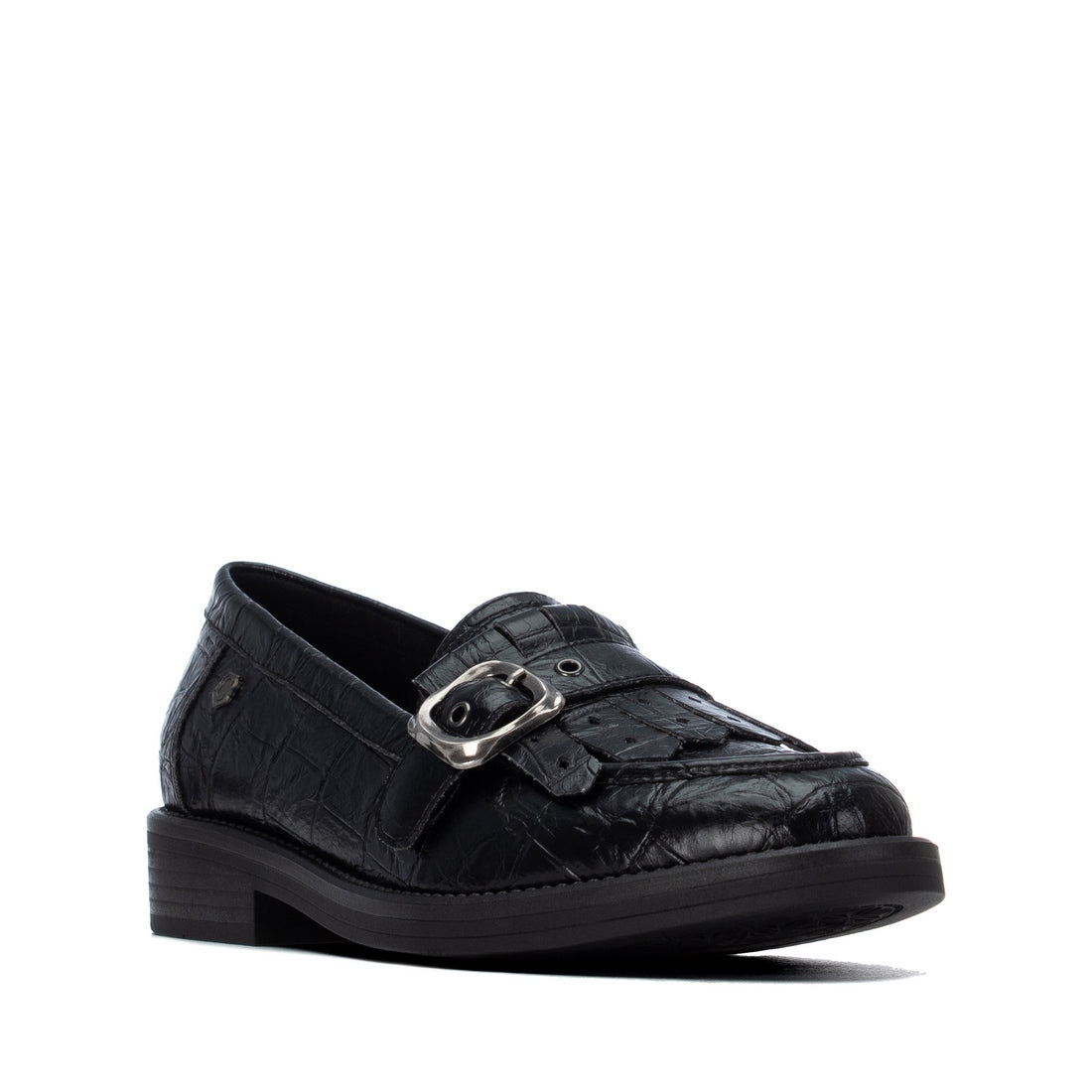 Carmela 16435601 mocassins femme noir plat