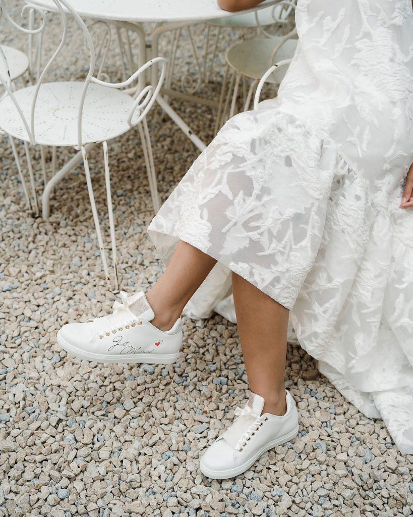 Dessine Moi Un Soulier basket mariage personnalisée lacets cuir