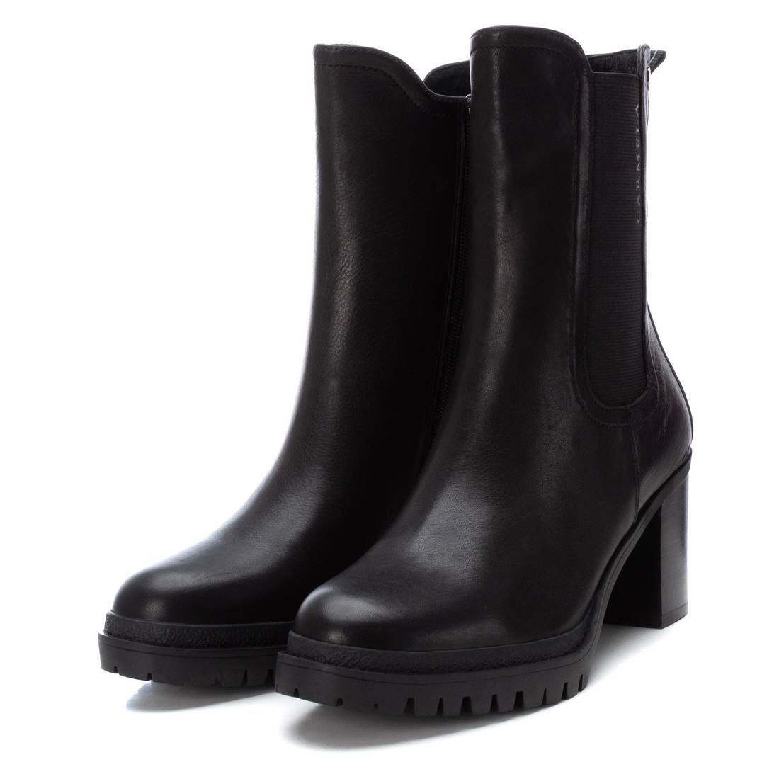 Carmela 16031501 bottine femme cuir noir talon 8 cm