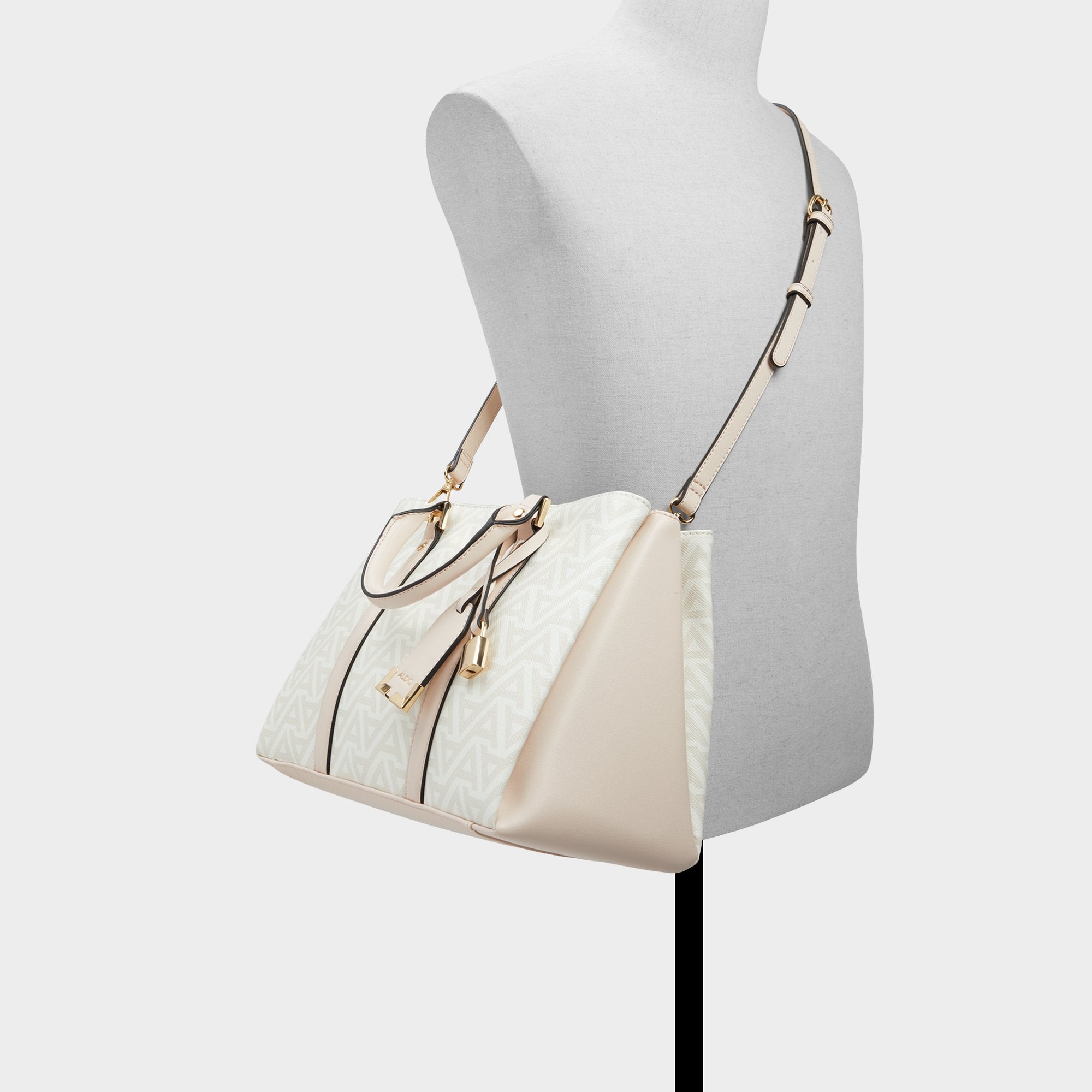 ALDO Harmonie sac cabas femme beige blanc