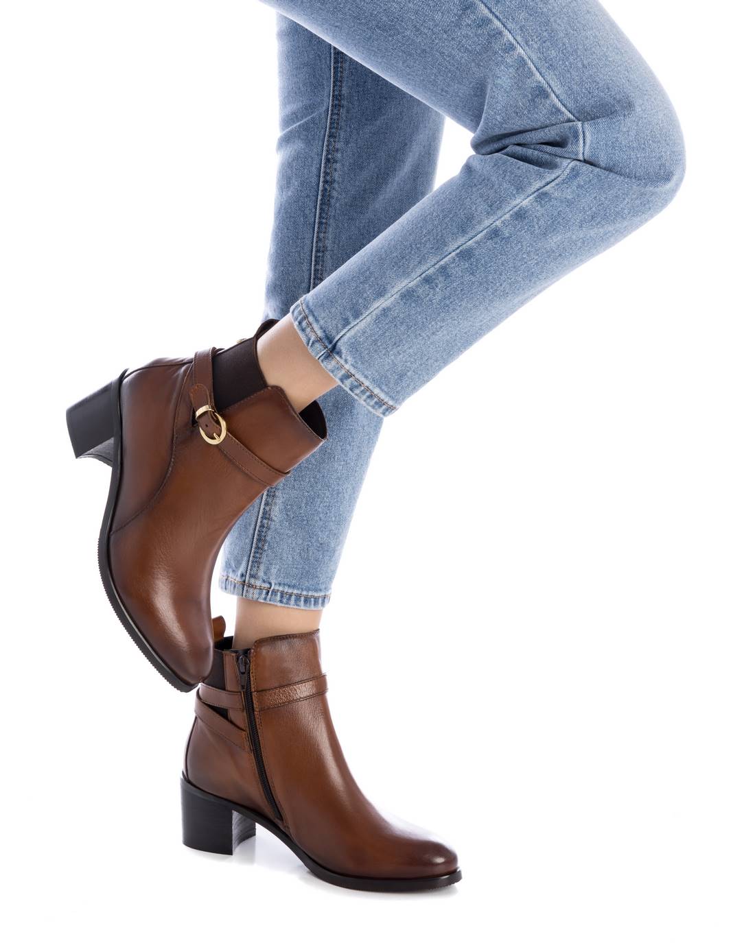 Carmela 16201901 bottine femme marron talon 6 cm cuir