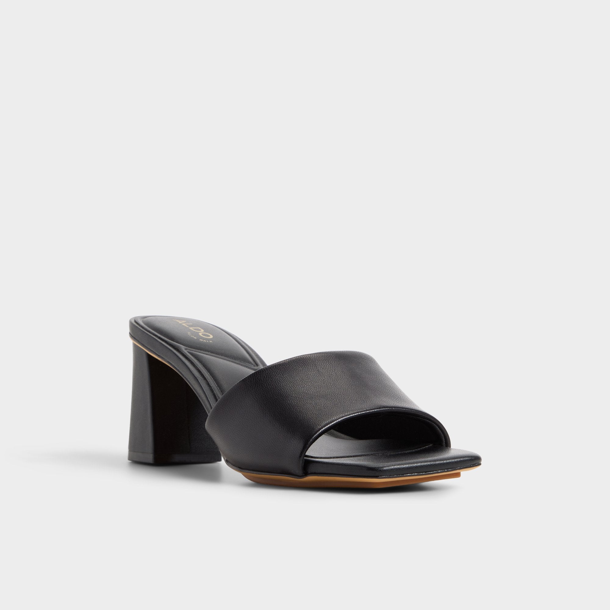 ALDO Vidish mules confortables noires talon bloc