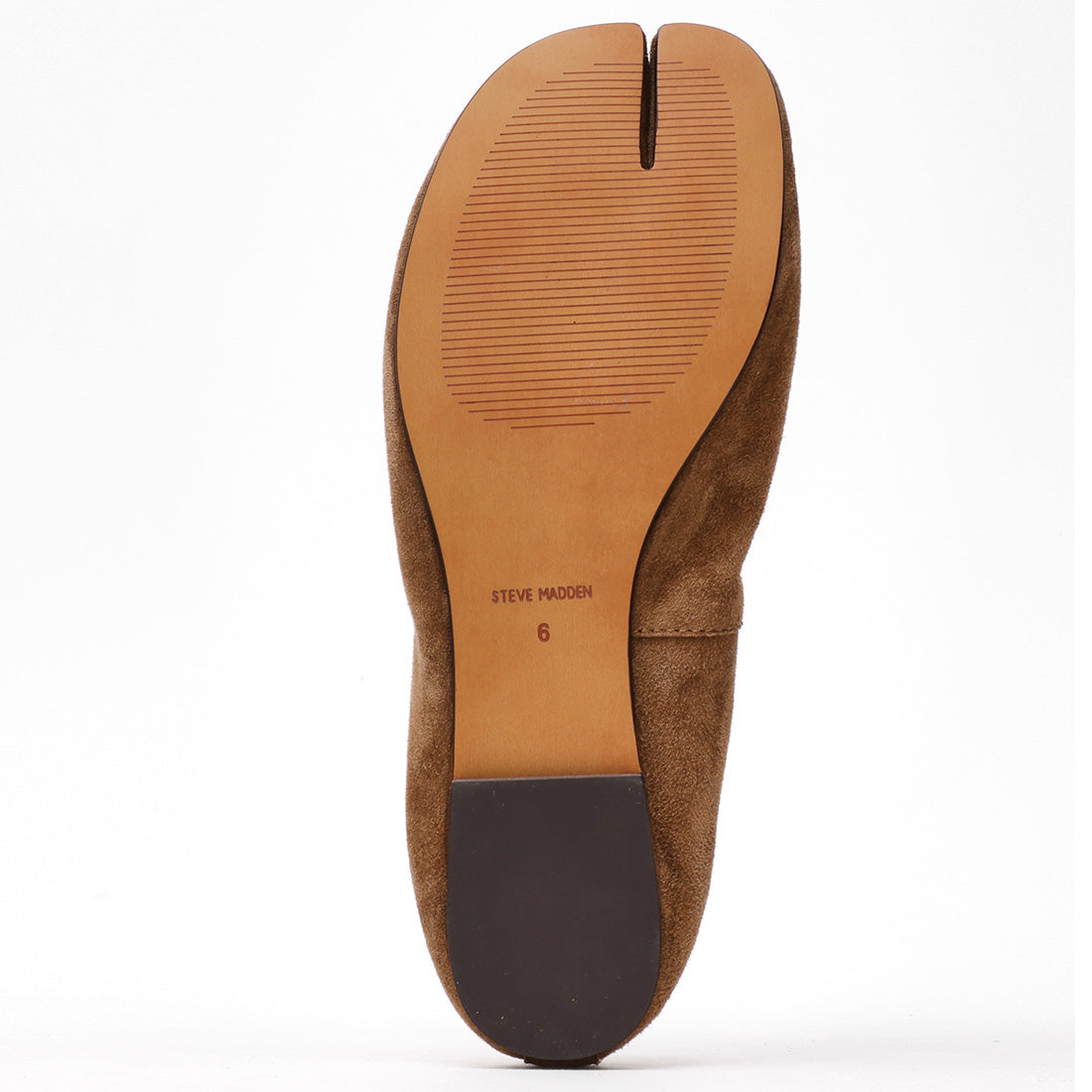 Steve Madden Carin ballerine daim taupe bout fendu