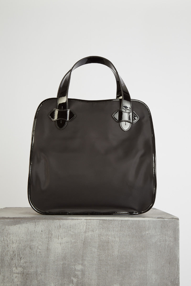 Tila March Zelig grand cabas nylon cuir noir