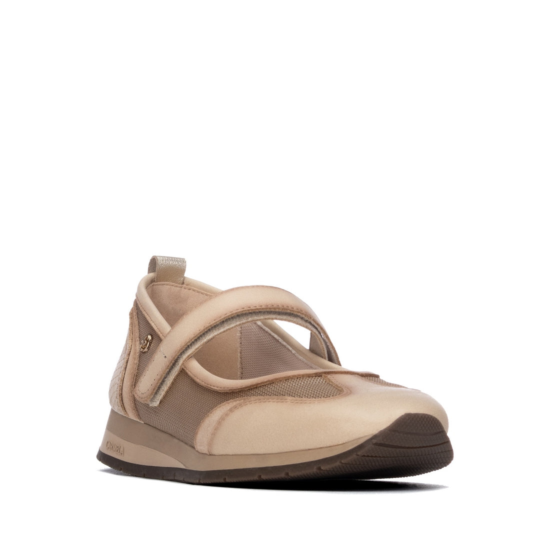 Carmela 16435303 ballerine scratch beige métalisé