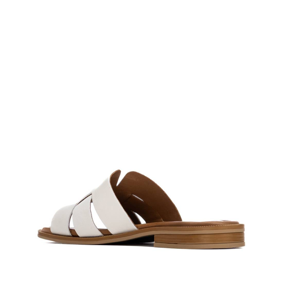 Carmela 16305903 sandale plate blanche cuir