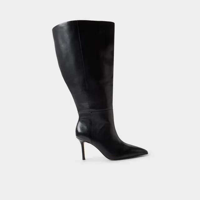 ALDO Saphiria-XWC bottes hautes noires mollet large