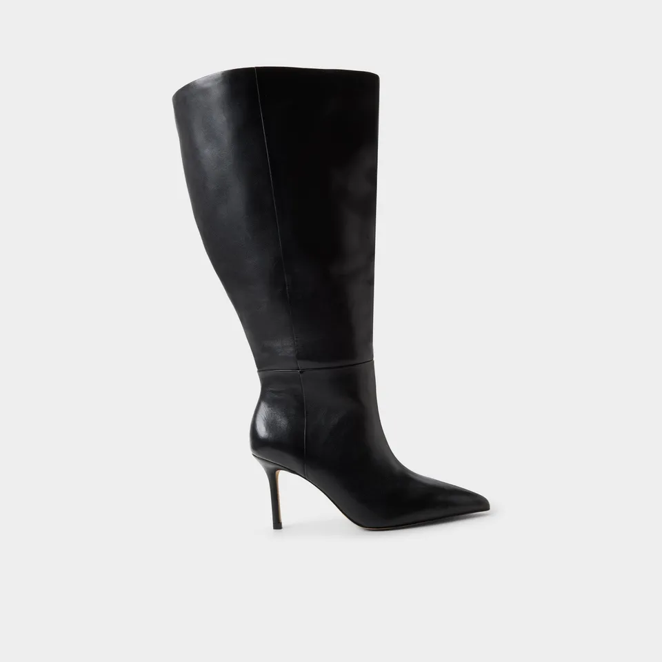 ALDO Saphiria-XWC bottes hautes noires mollet large