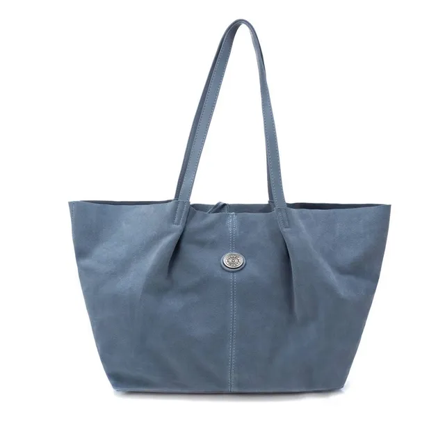 Carmela 18603202 sac épaule cuir bleu 30x53x14
