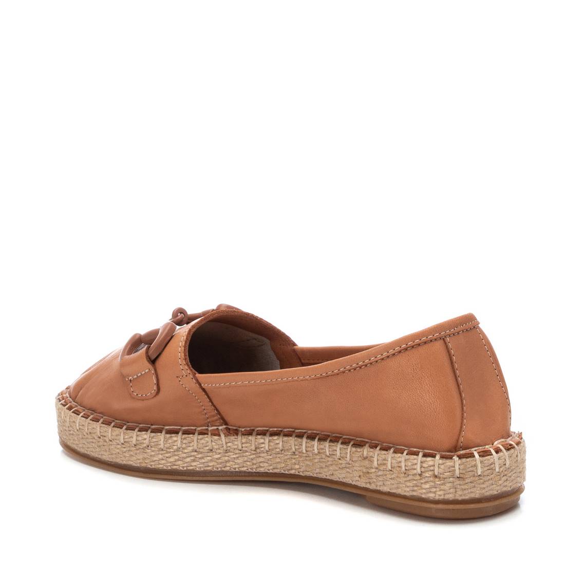 Carmela 16050601 espadrille cuir marron plate