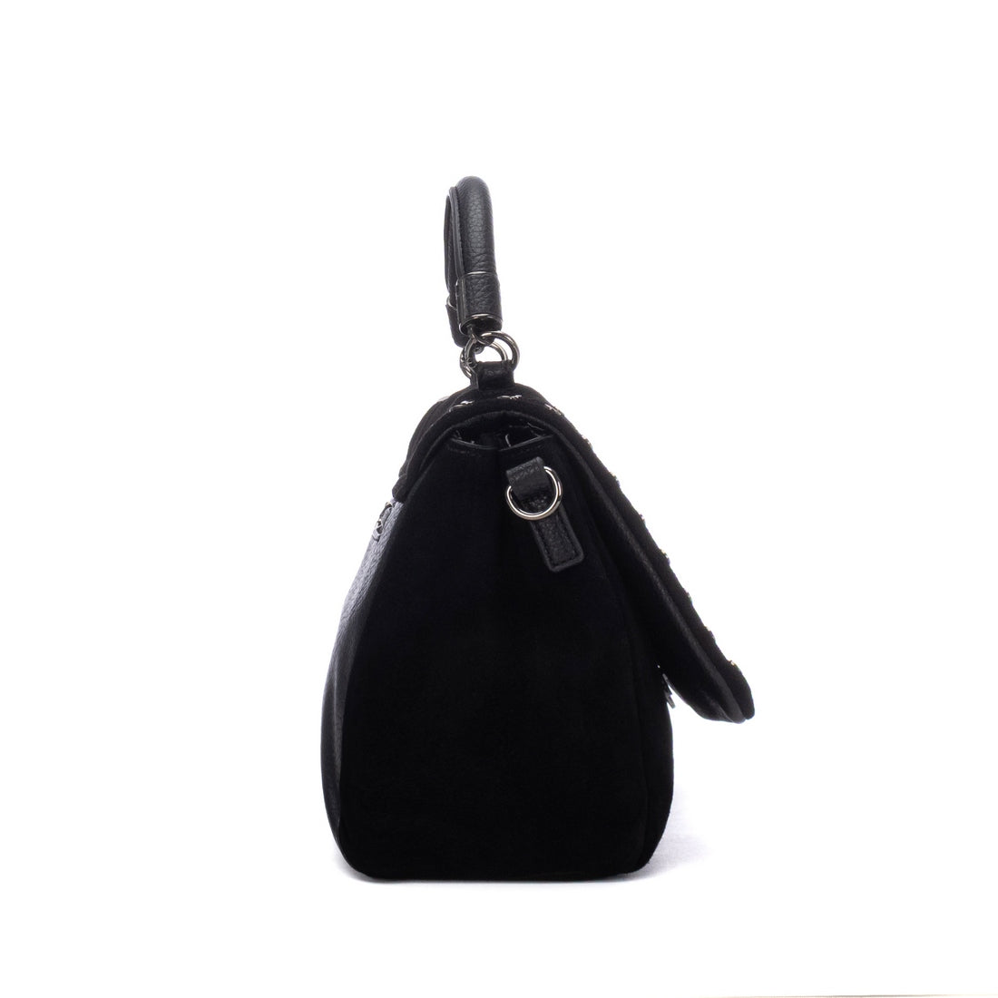 Carmela 18623503 bandoulière daim noir cloutée