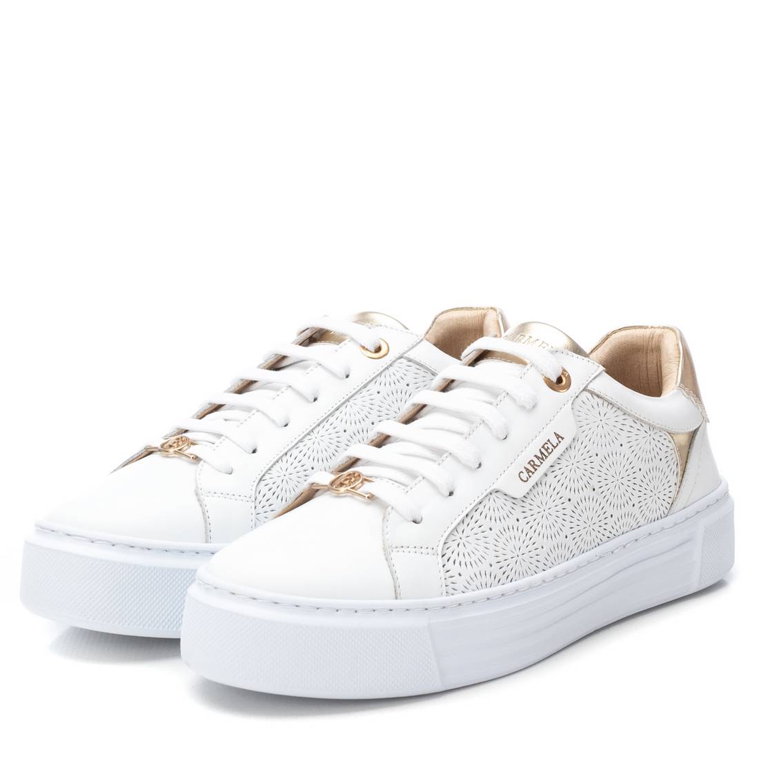 Carmela 16205802 sneakers cuir blanc ajourées