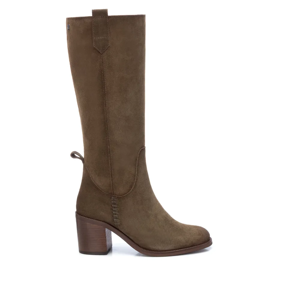 Carmela 16005903 bottes cuir vert talon 7 cm