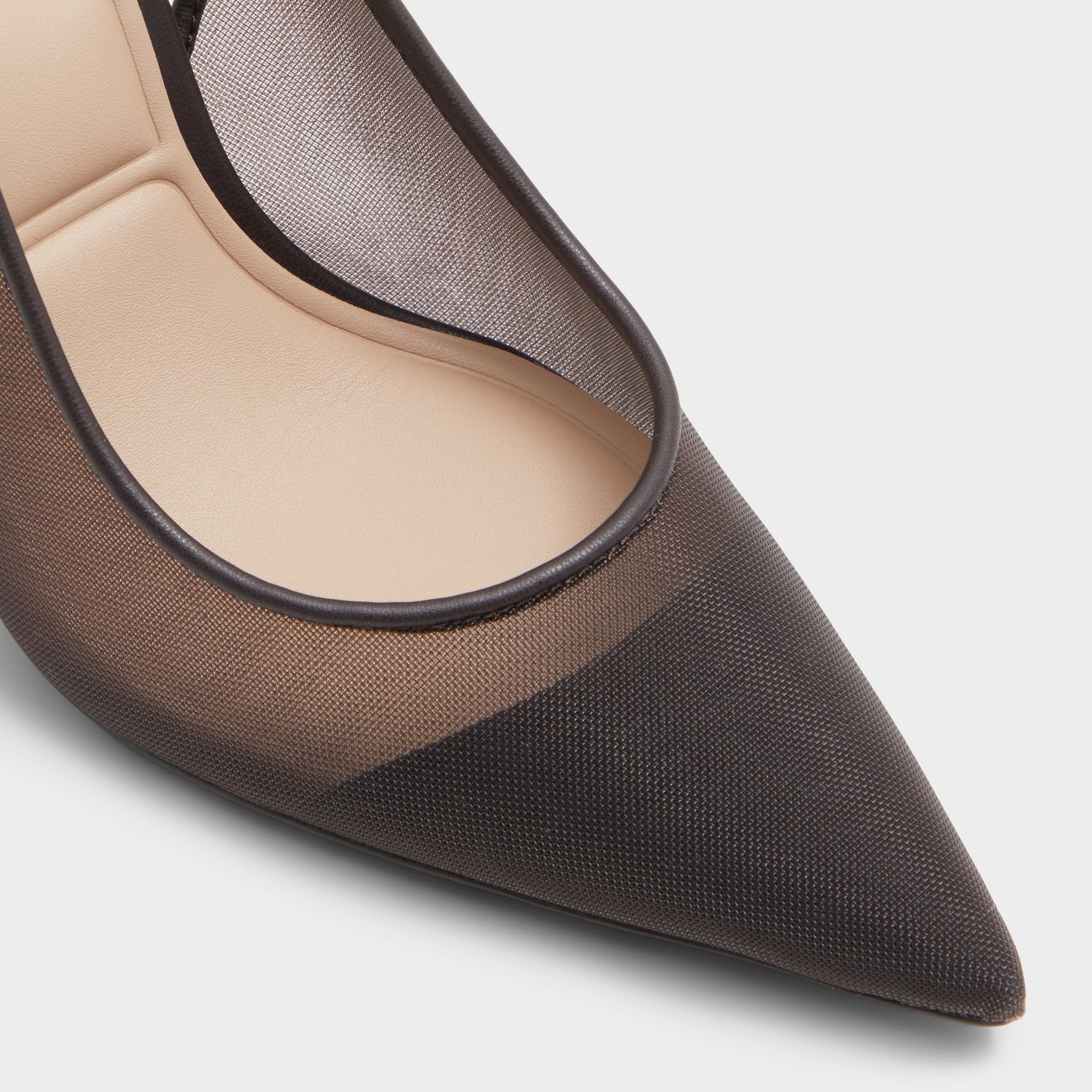 Aldo Ebenezer escarpins mesh marron talon