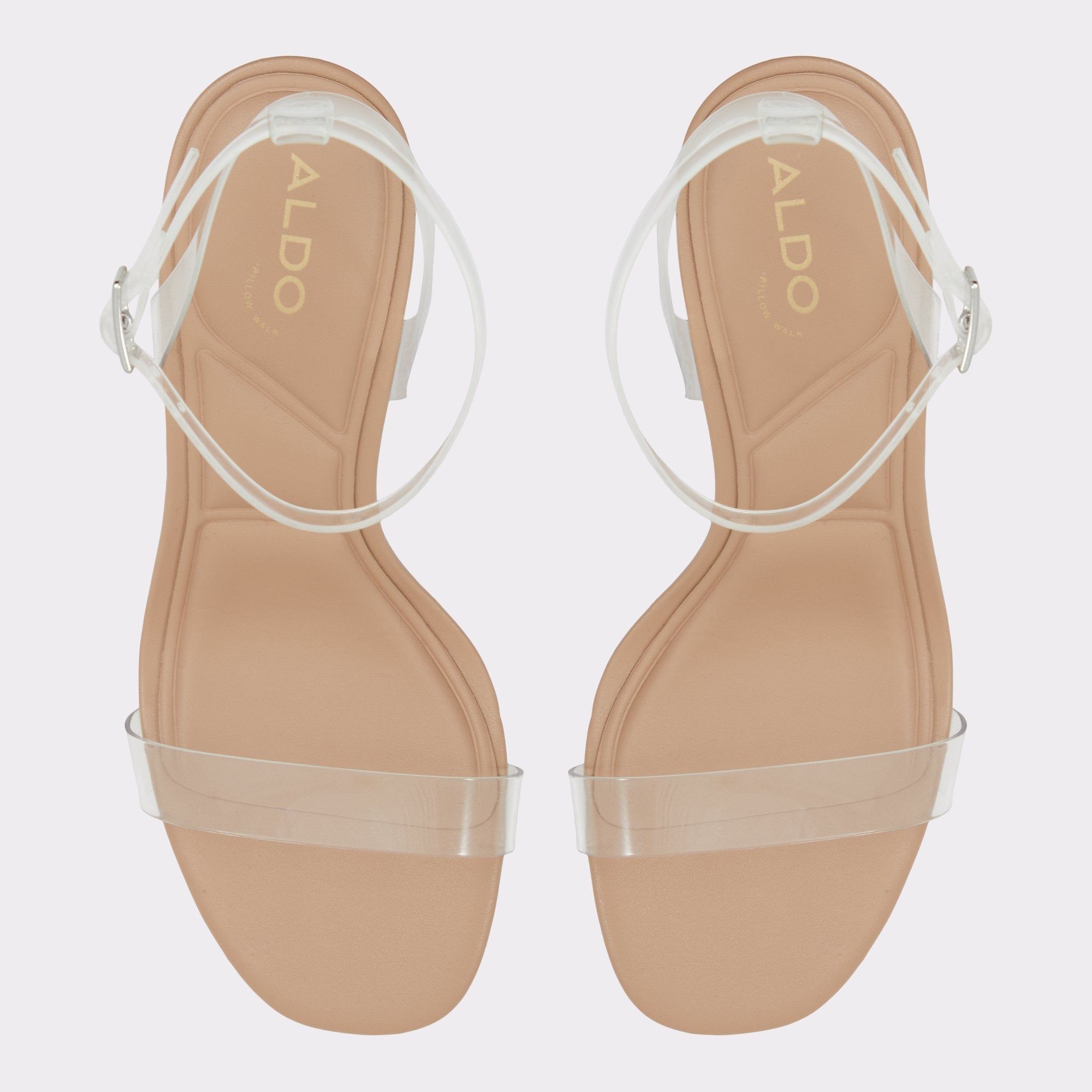 ALDO Etmilyn sandales talon transparent marron