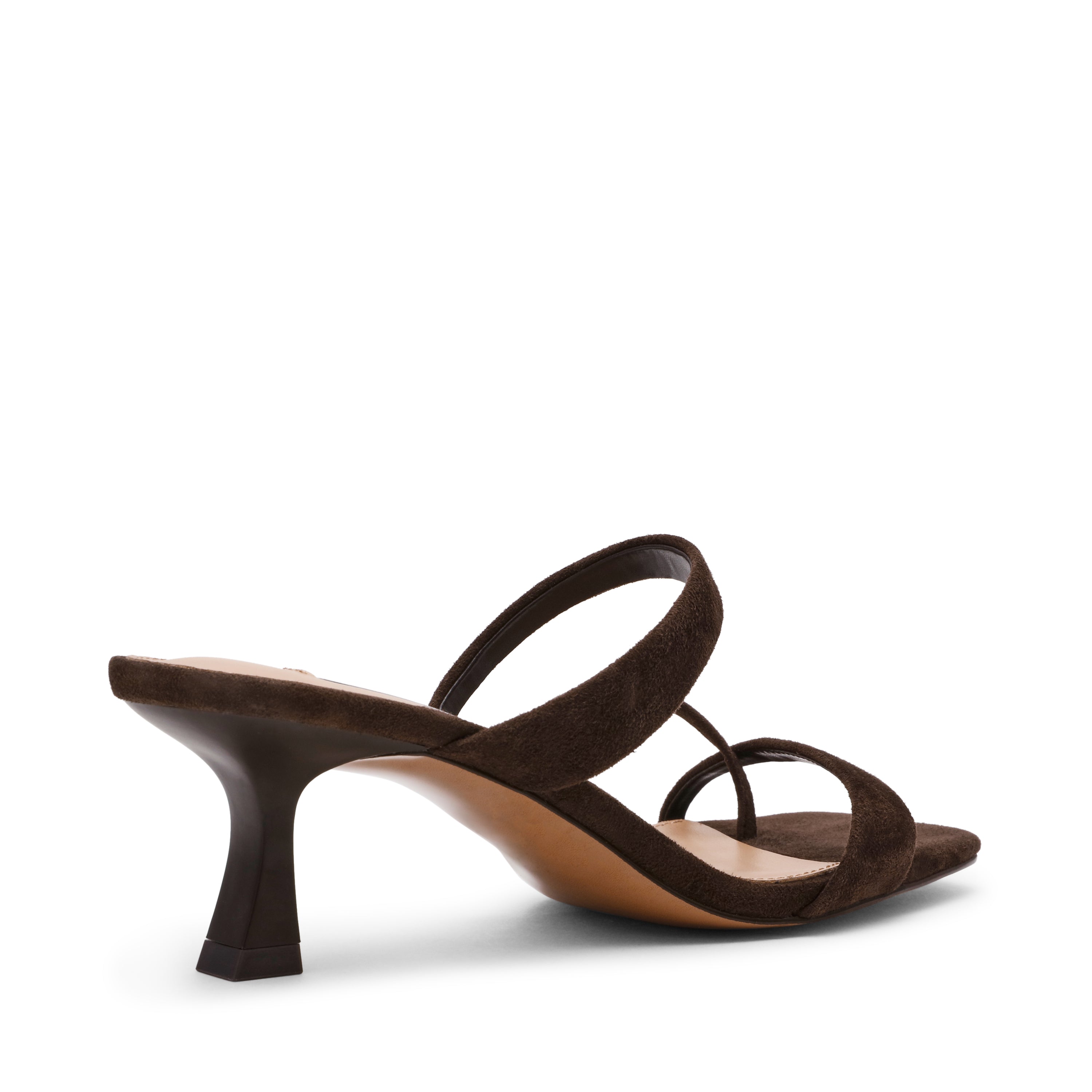 Steve Madden Ajay sandales daim marron talon 4,5 cm