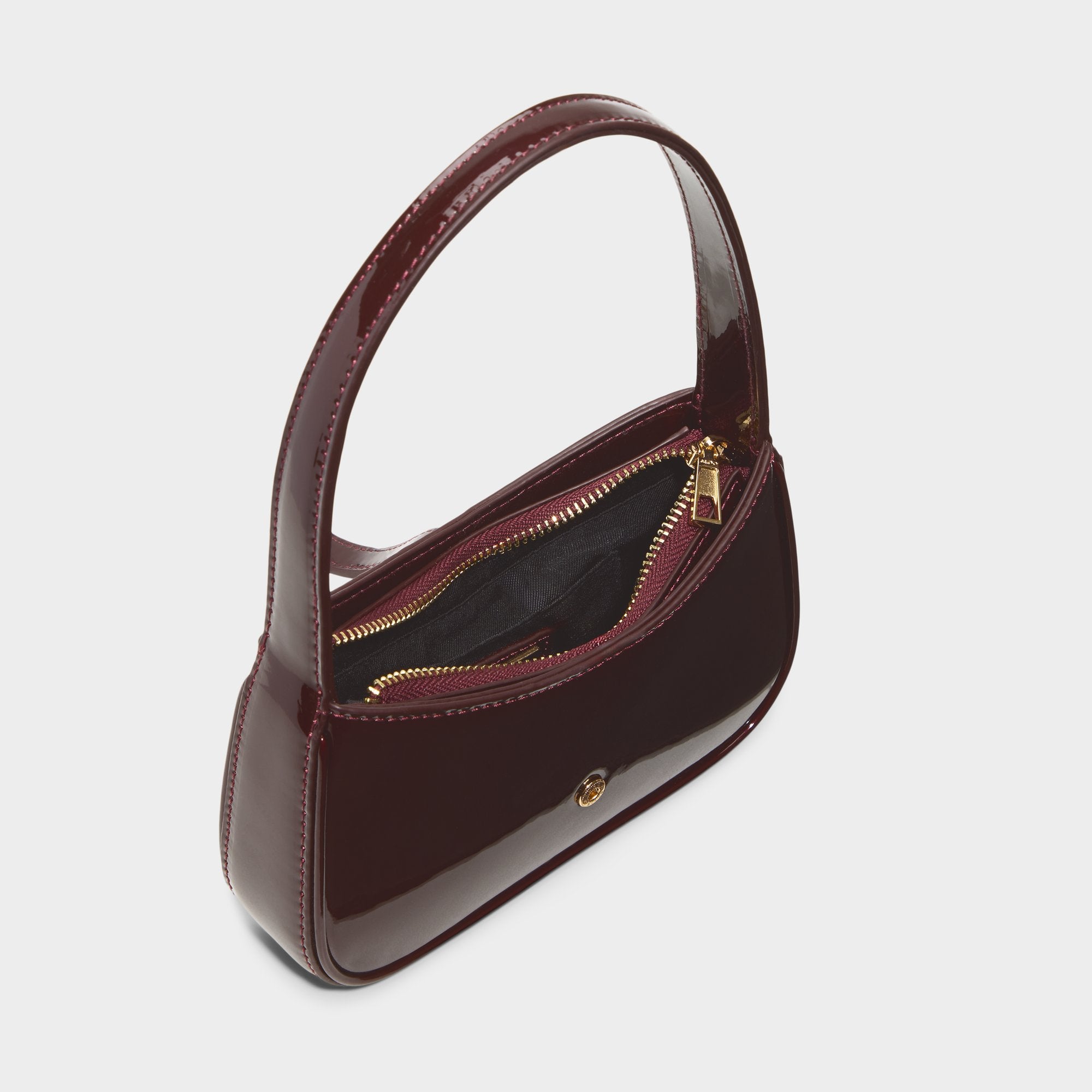 Aldo Abriellaa sac bandoulière verni marron