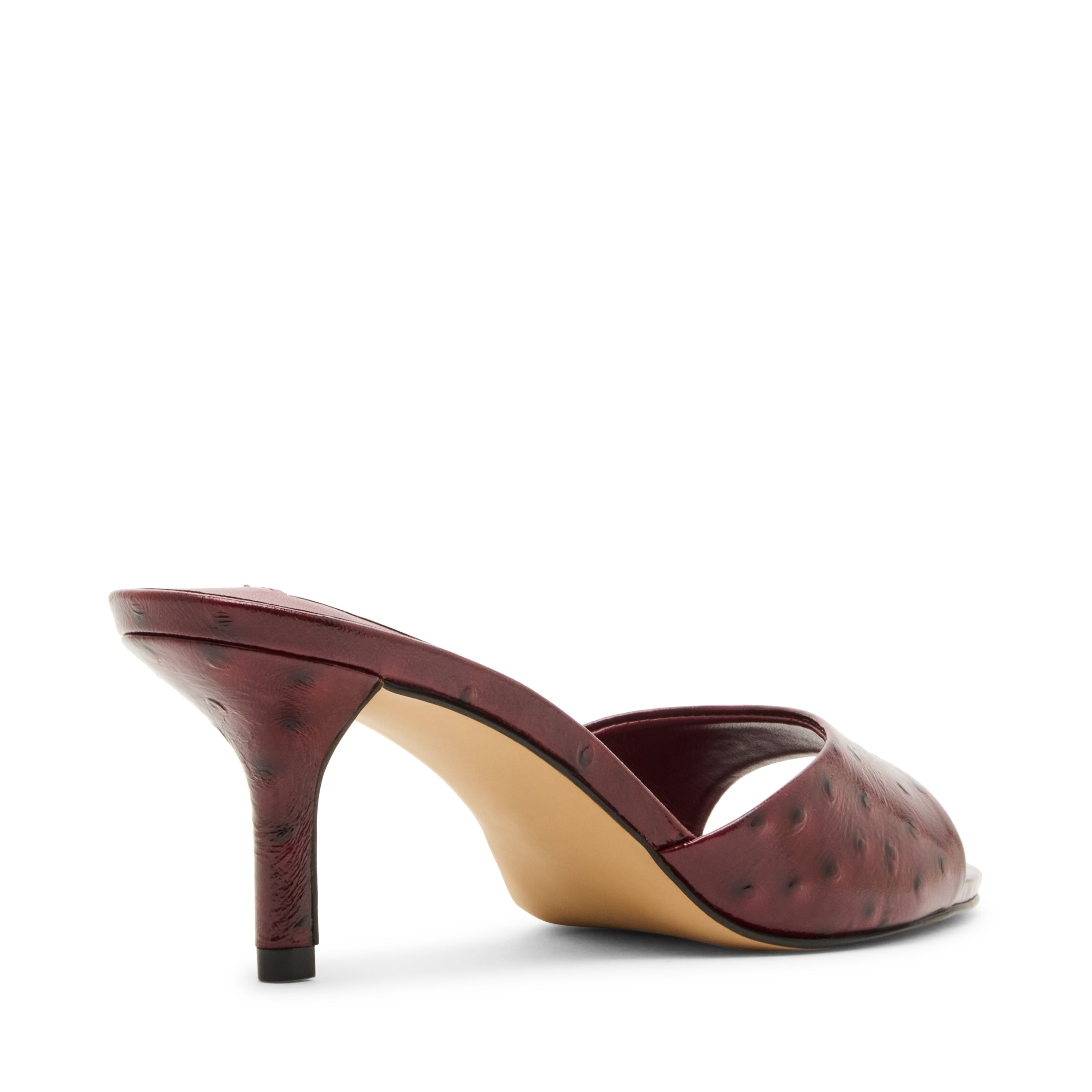 Steve Madden Kendrix-Ost mule cuir bordeaux talon 6 cm