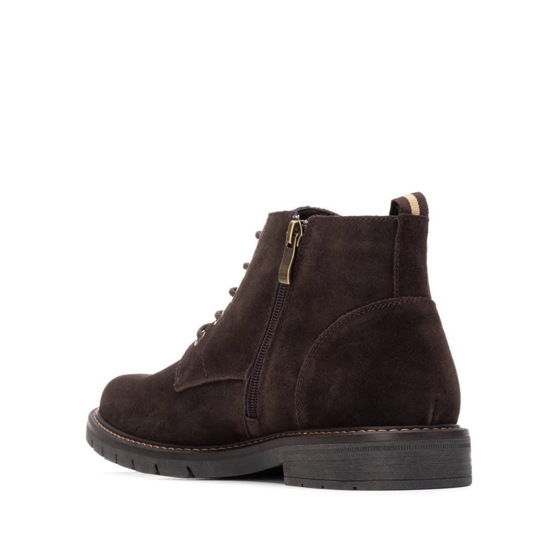 Carmela 16267602 bottine homme cuir marron zip