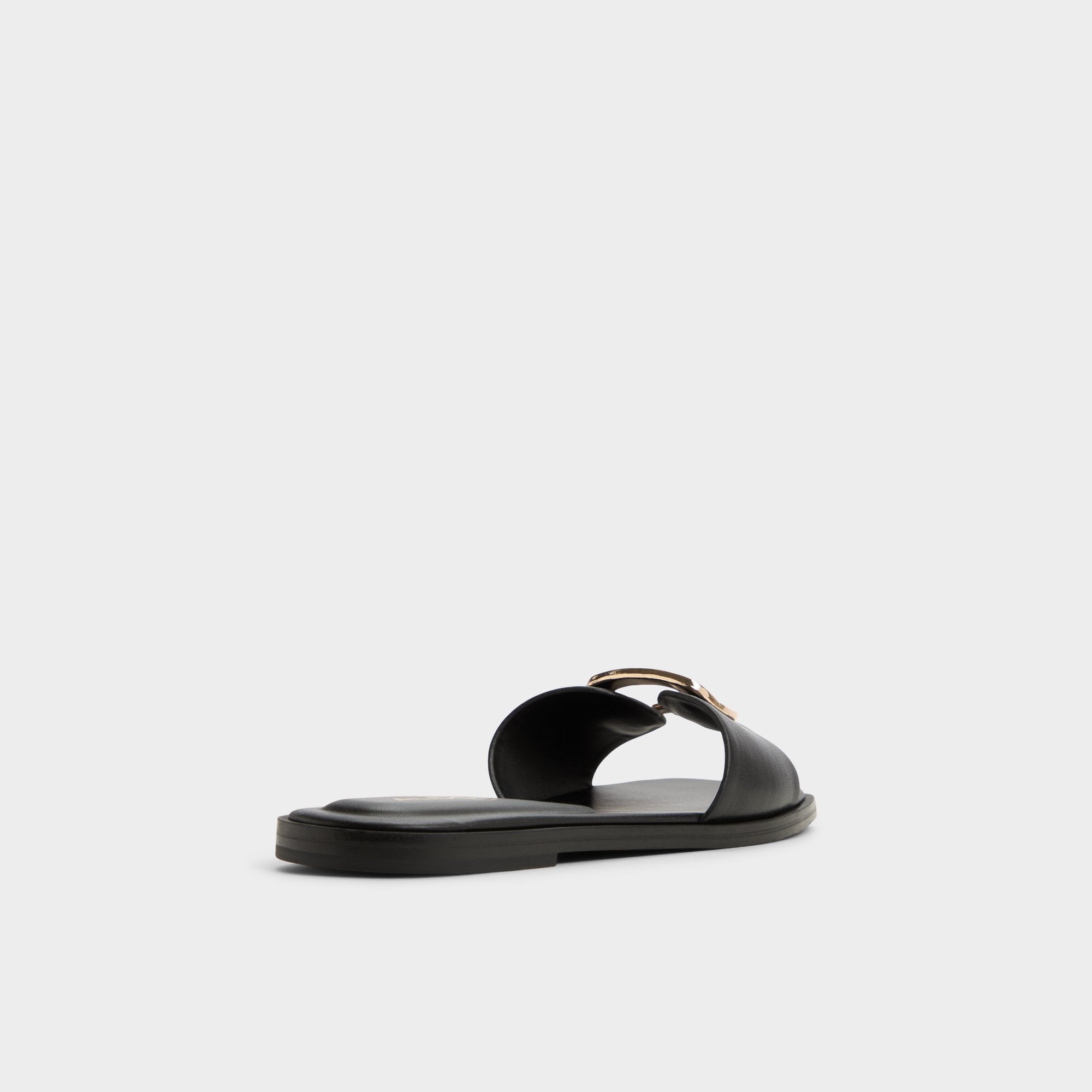 ALDO Tidella sandales plates noires cuir femme