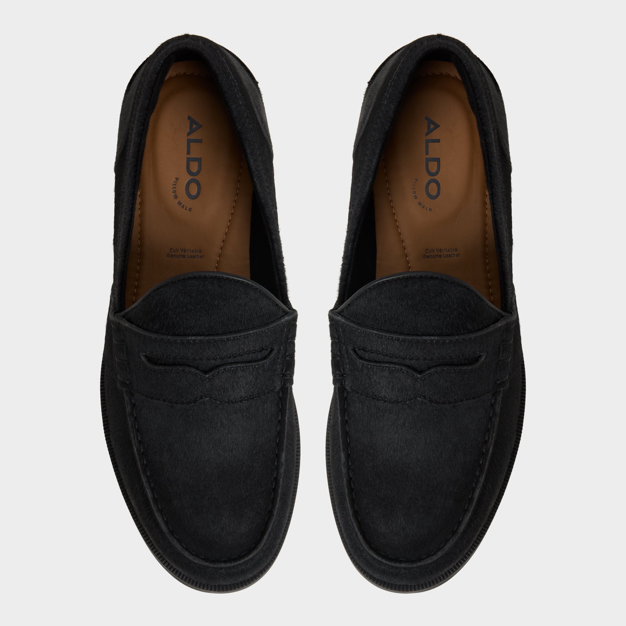 ALDO Corbin mocassins cuir façon poulain