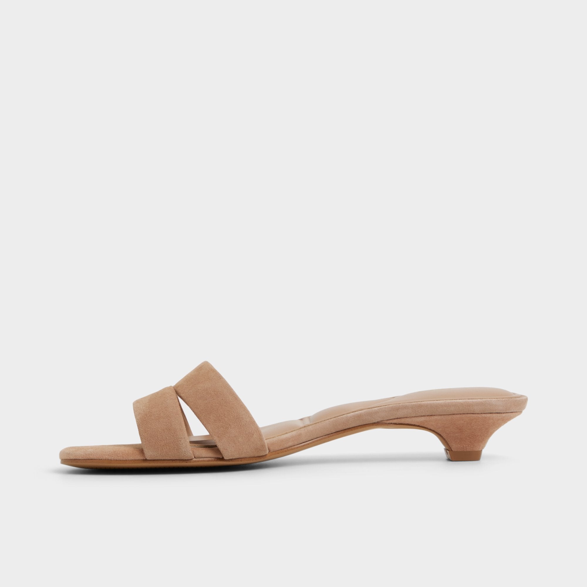 ALDO Scarletta sandales suède marron petit talon