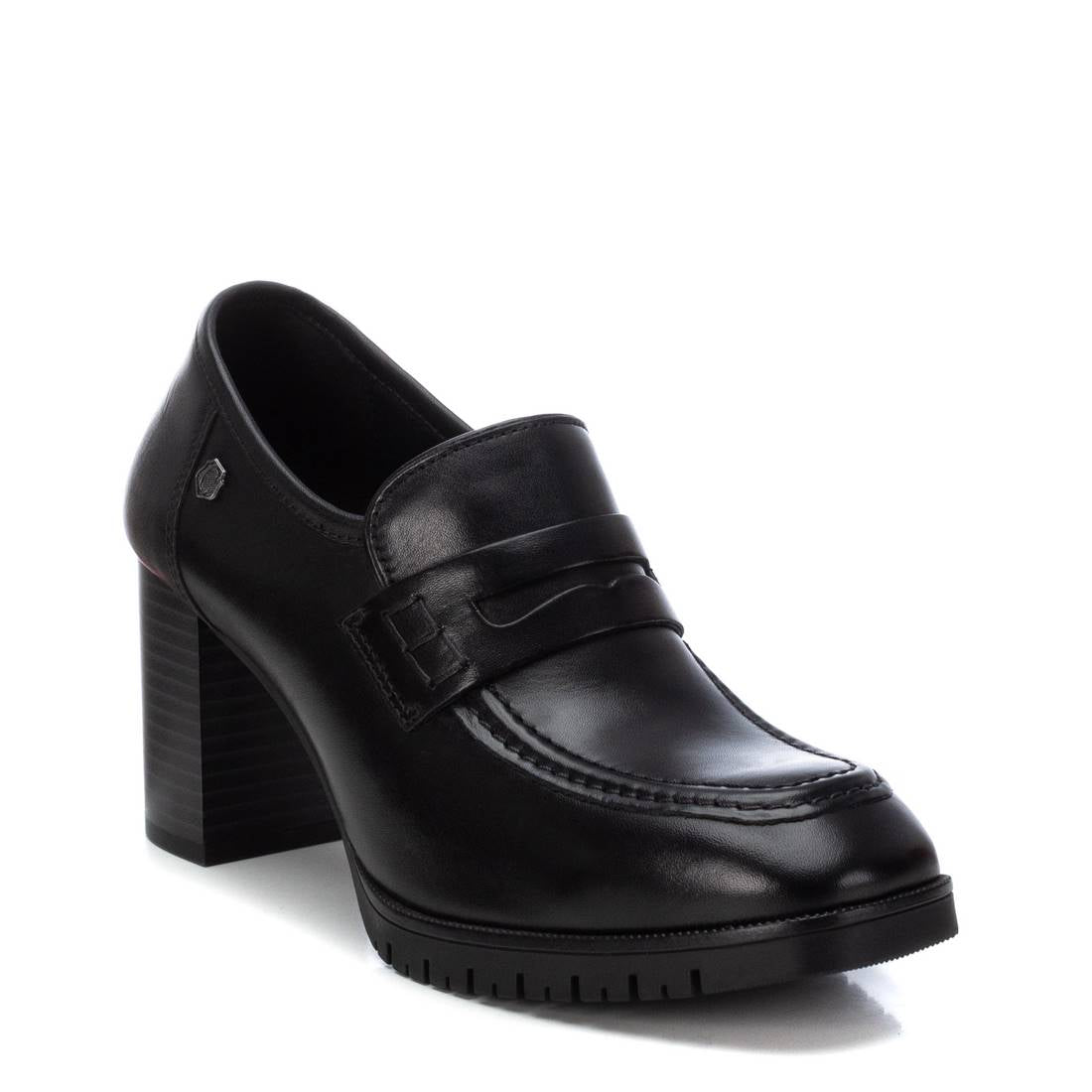 Carmela 16180401 mocassin noir cuir talon 8 cm