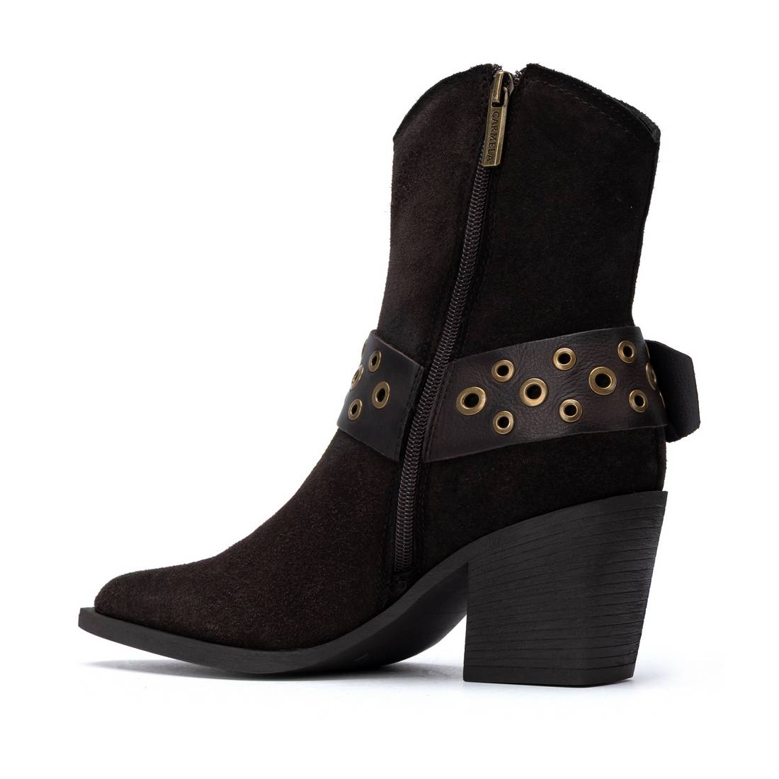Carmela 16413201 bottine femme cuir marron talon moyen