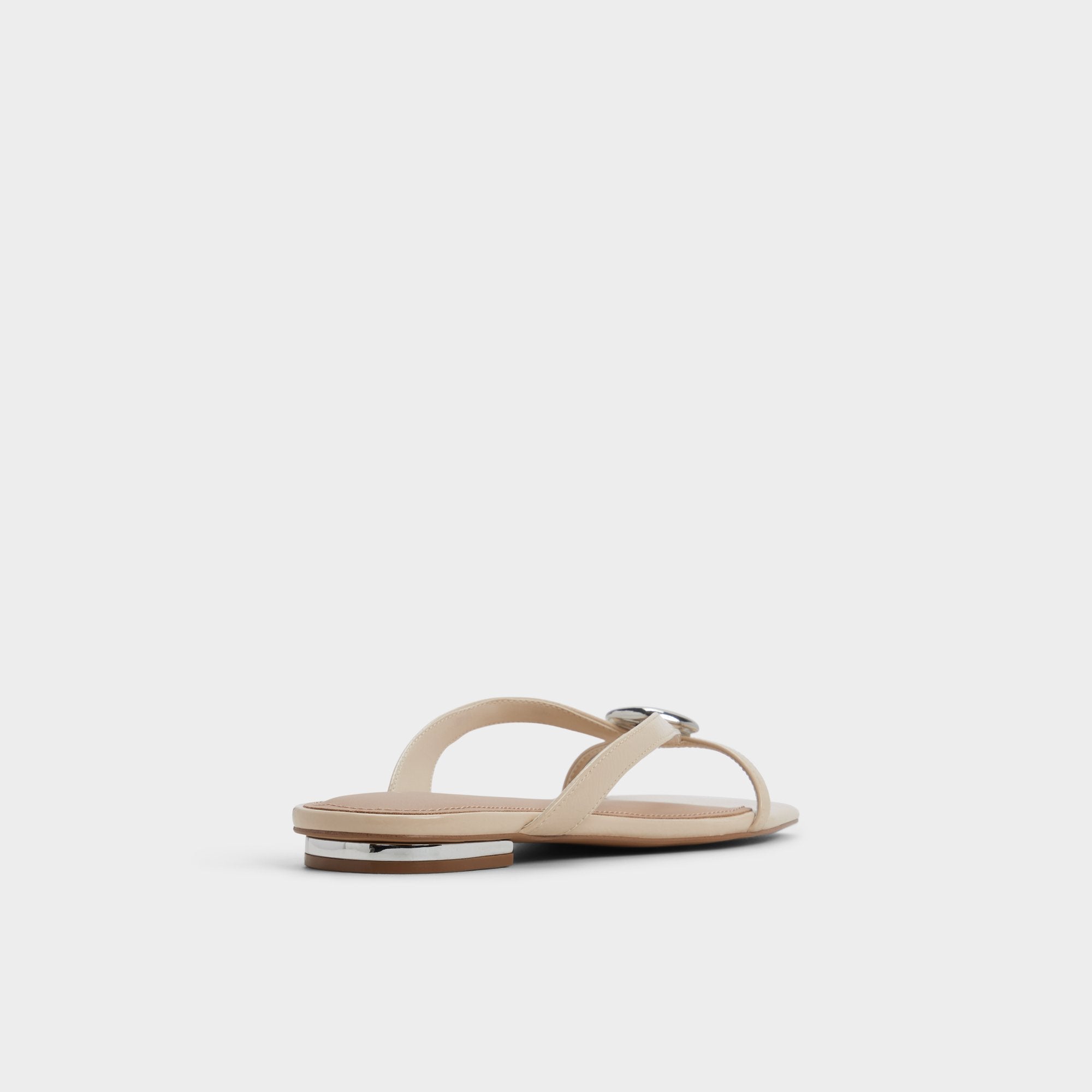 ALDO Iliria tongs plates beige cuir