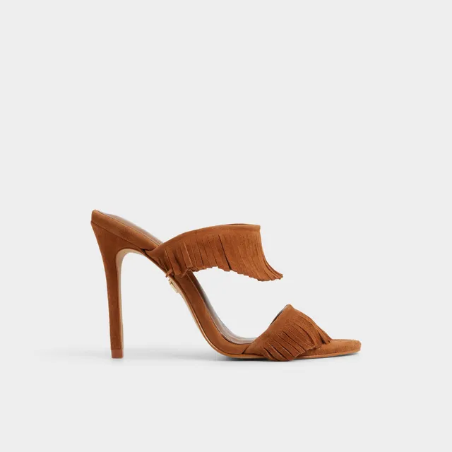 ALDO Nahanie escarpins suède camel à franges