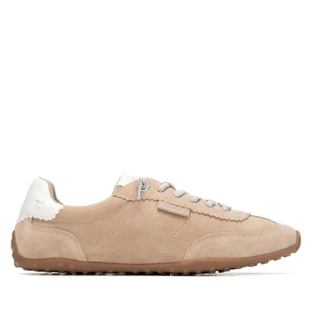 Carmela 16317202 baskets cuir beige lacets amovible