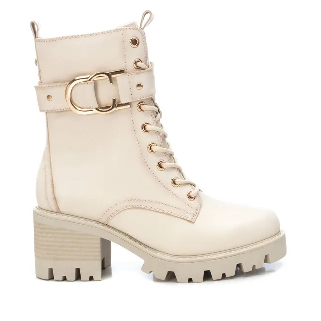 Carmela 16107503 bottines cuir blanc lacet 7 cm