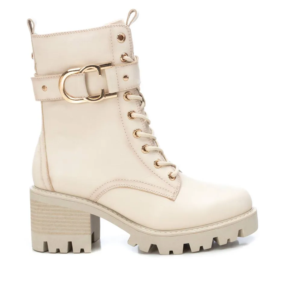 Carmela 16107503 bottines cuir blanc lacet 7 cm