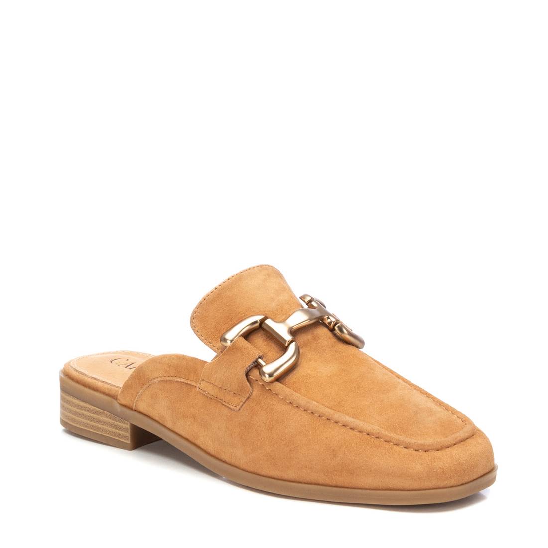 Carmela 16150502 sabots marron cuir mule plate