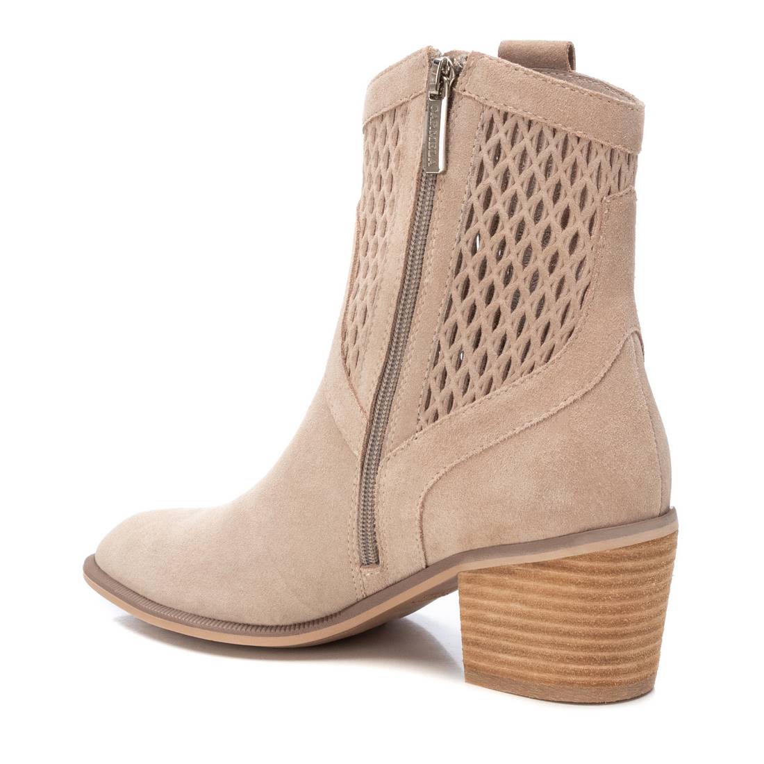 Carmela 16152102 bottine femme suède blanc cowboy