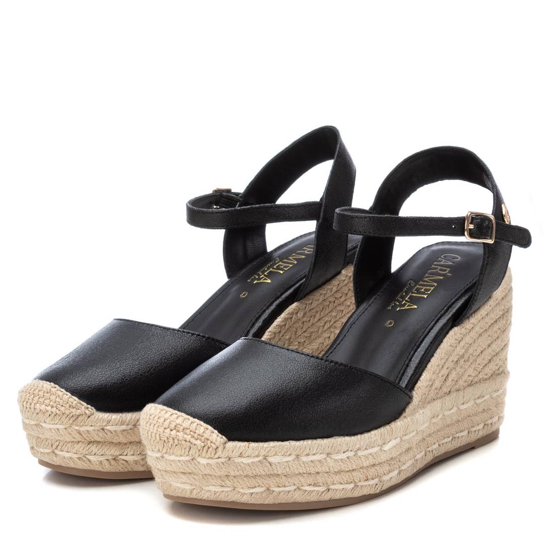 Carmela 16162603 espadrille cuir compensée 9 cm