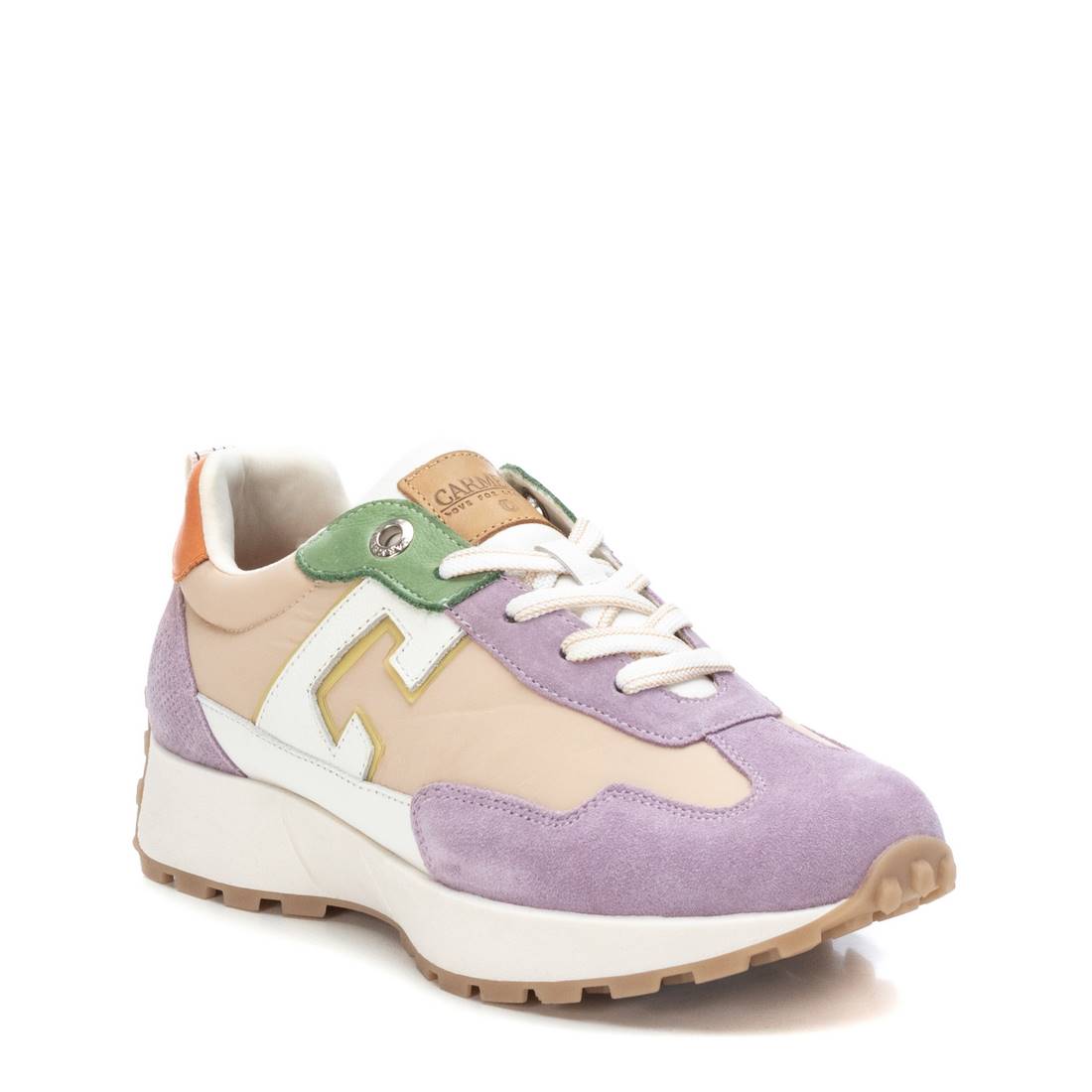 Carmela 16066406 baskets cuir violet pastel