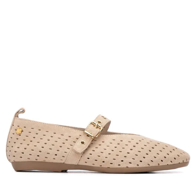 Carmela 16314202 ballerines cuir beige boucle
