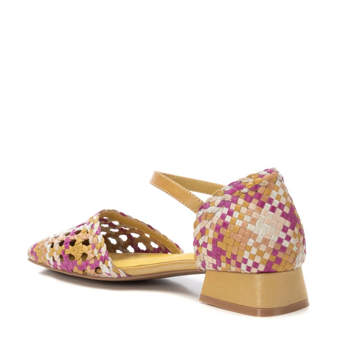 Carmela 16218705 ballerines jaune tressé bicolore
