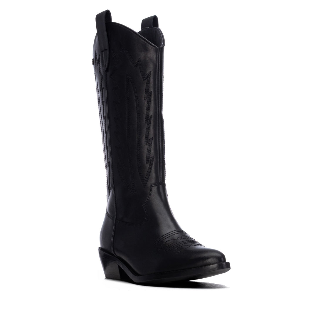 Carmela 16417401 bottes cuir noir talon campera