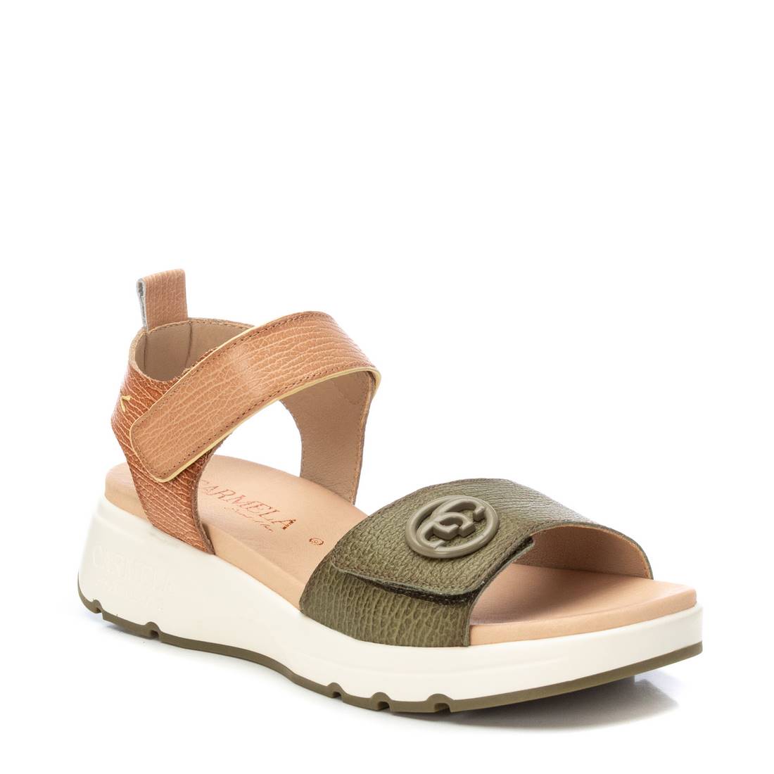 Carmela 16230903 sandale cuir kaki confort