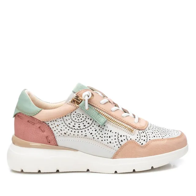 Carmela 16227405 baskets cuir nude ajouré plat