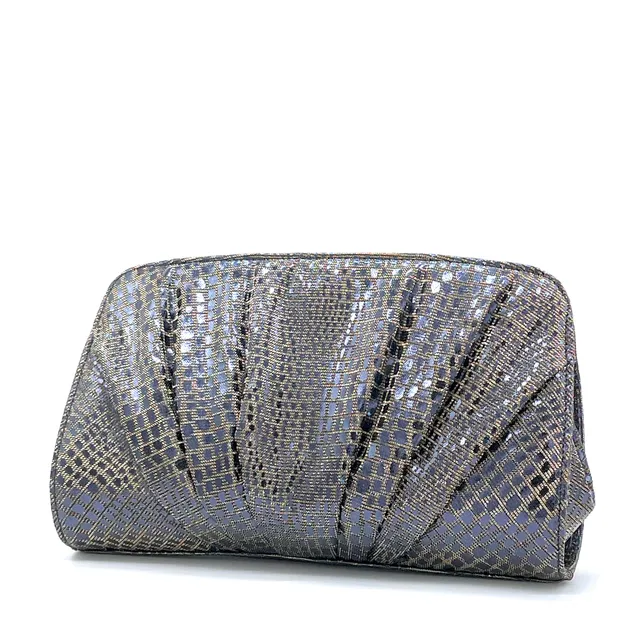 Elata E965 pochette tissu bleu changeant bandoulière