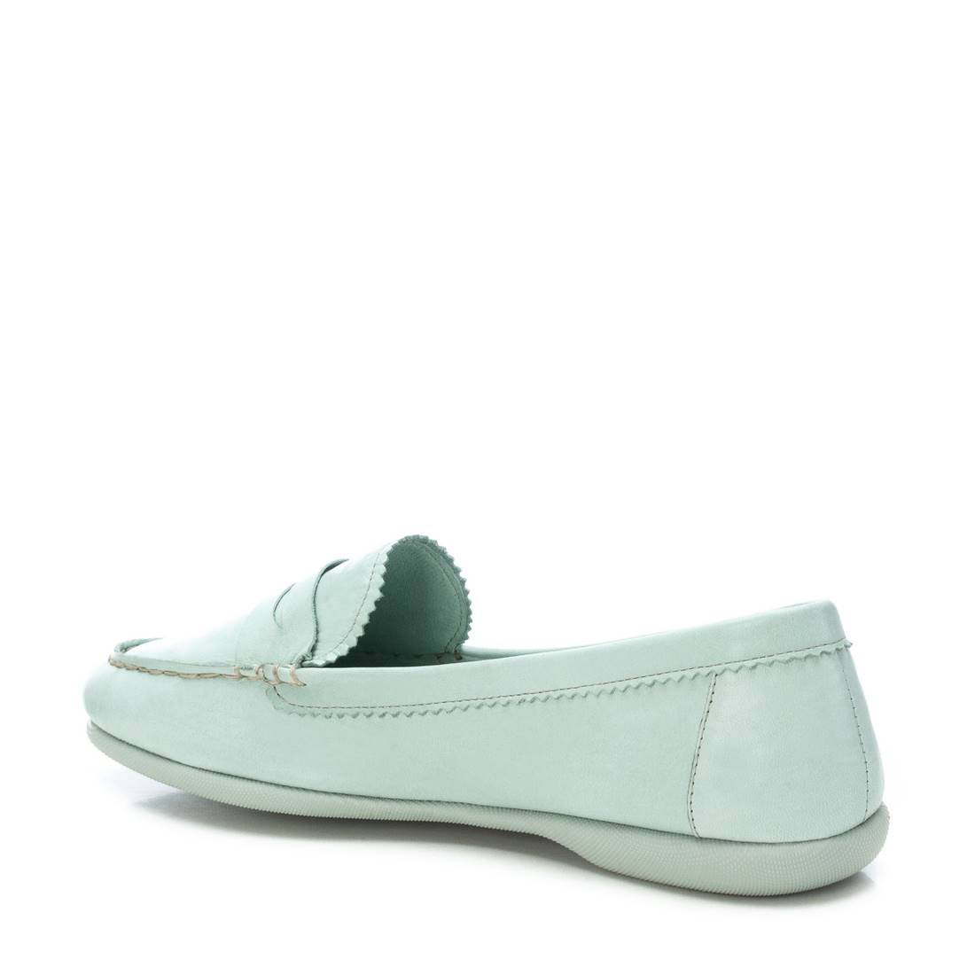 Carmela 16061107 mocassins cuir vert talon plat été