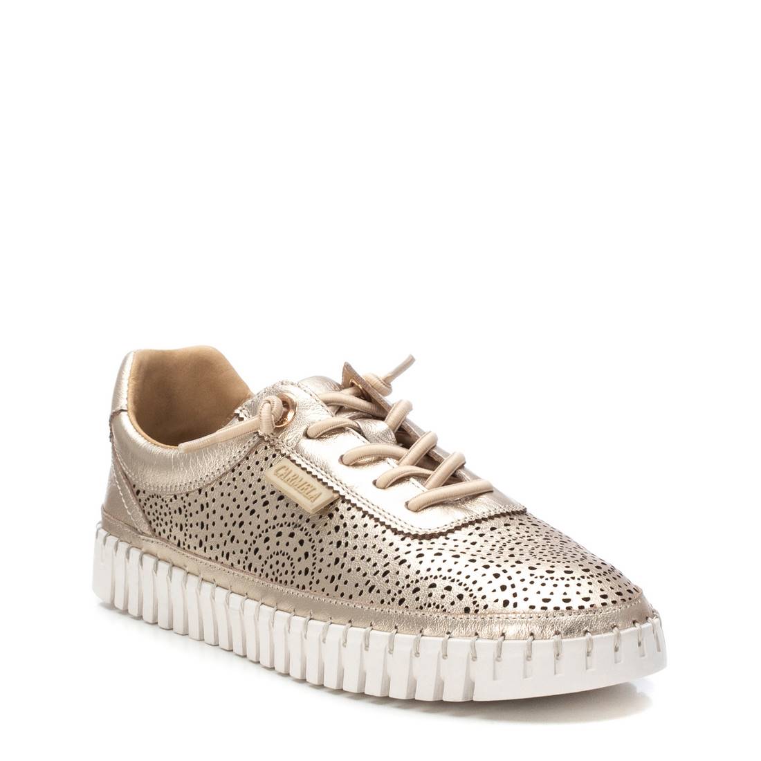 Carmela 16232703 baskets cuir doré ajouré