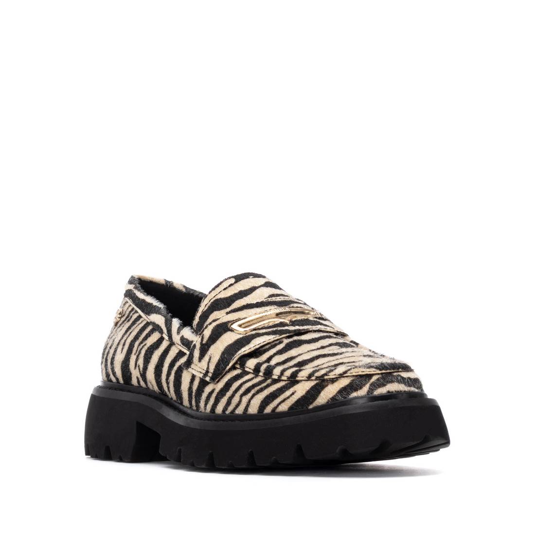 Carmela 16254506 mocassin zèbre synthétique plat