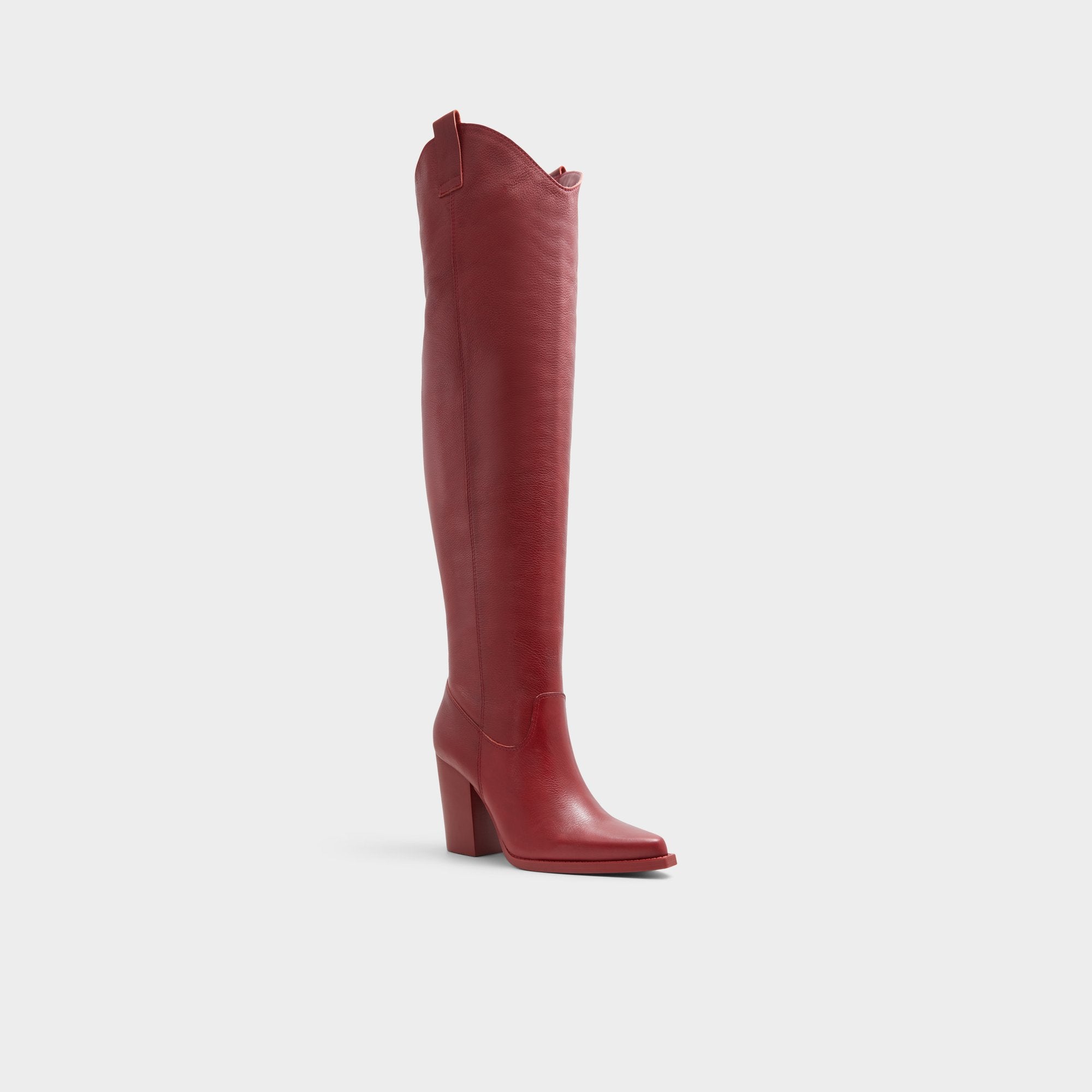 ALDO Beatrine cuissardes bordeaux western